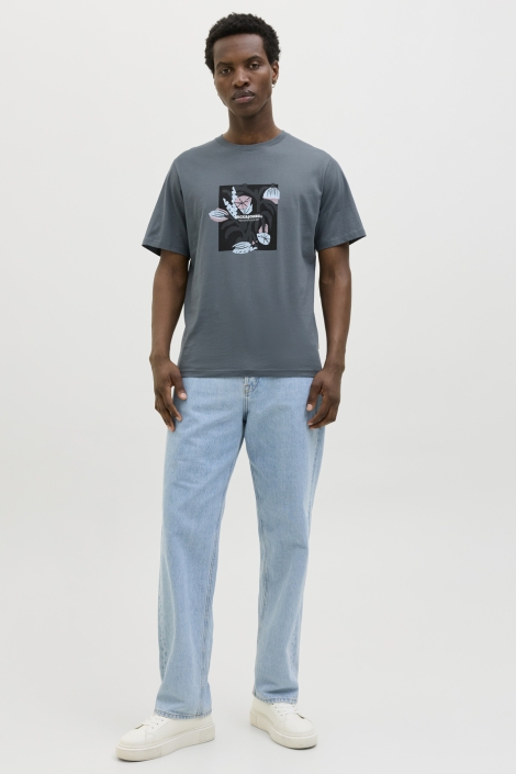 Jack & Jones joralmeria front tee ss crew neck